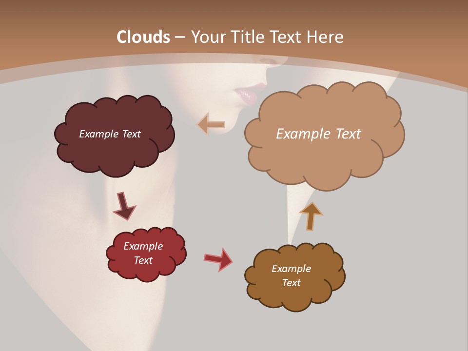 A Woman In A Black Dress Is Holding Her Hair PowerPoint Template