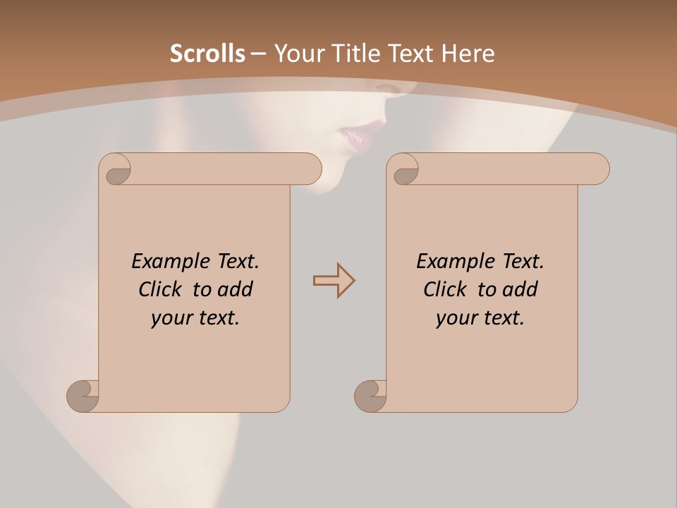 A Woman In A Black Dress Is Holding Her Hair PowerPoint Template
