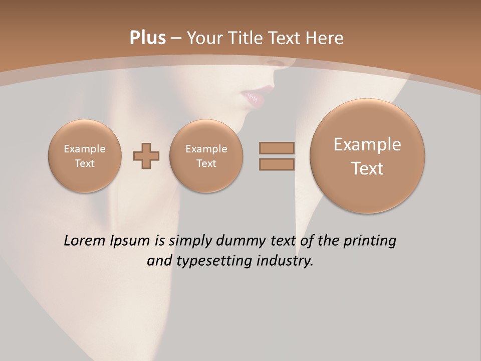 A Woman In A Black Dress Is Holding Her Hair PowerPoint Template