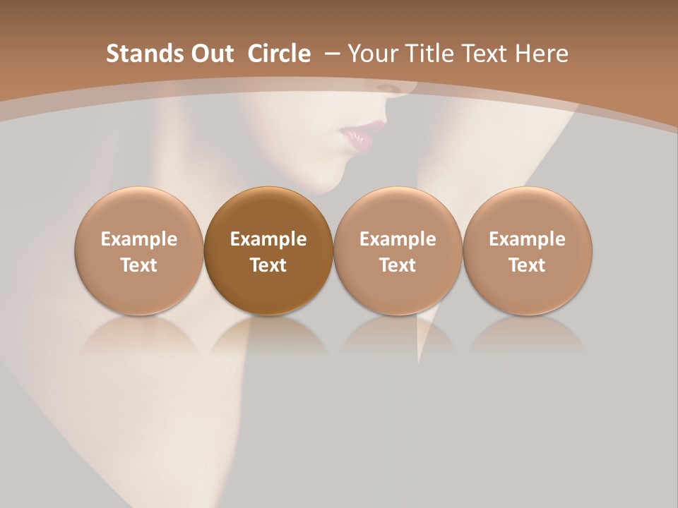 A Woman In A Black Dress Is Holding Her Hair PowerPoint Template