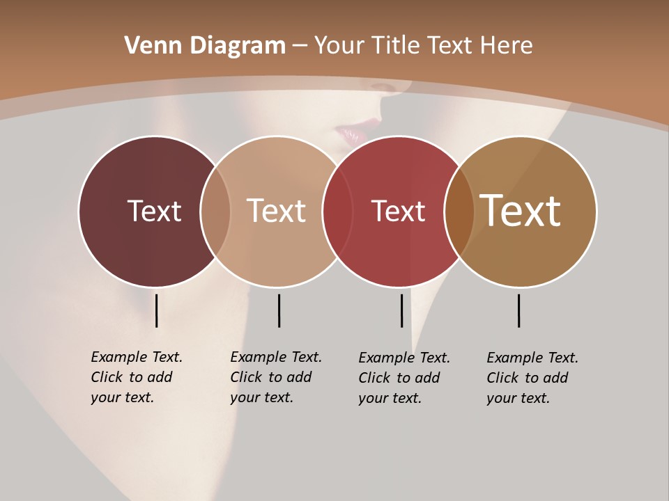 A Woman In A Black Dress Is Holding Her Hair PowerPoint Template