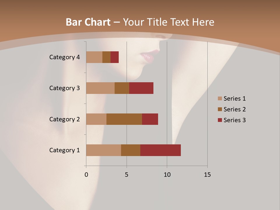 A Woman In A Black Dress Is Holding Her Hair PowerPoint Template