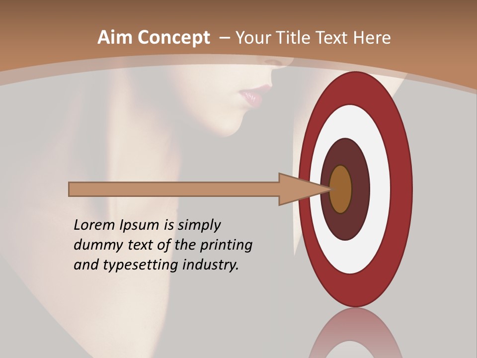 A Woman In A Black Dress Is Holding Her Hair PowerPoint Template