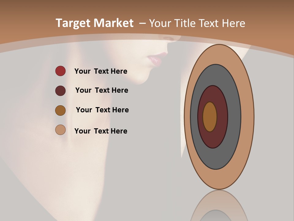 A Woman In A Black Dress Is Holding Her Hair PowerPoint Template