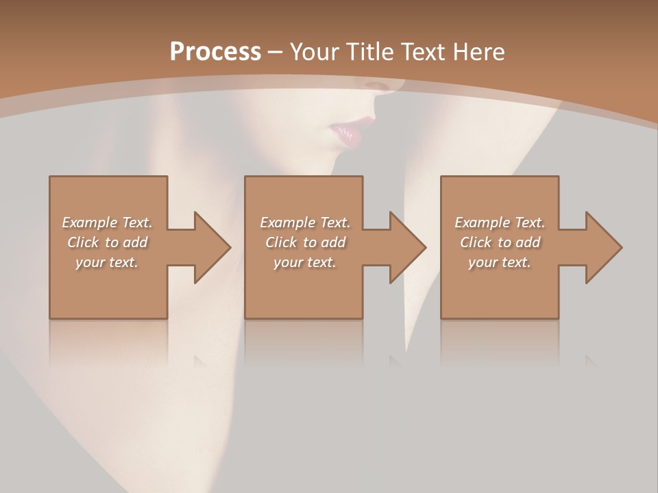 A Woman In A Black Dress Is Holding Her Hair PowerPoint Template