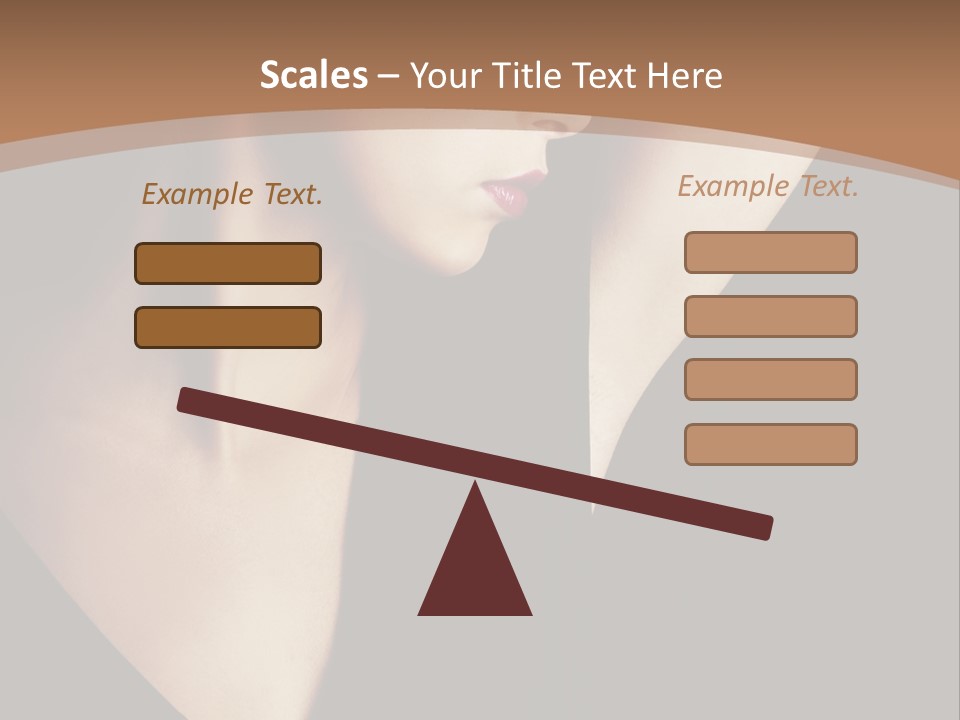 A Woman In A Black Dress Is Holding Her Hair PowerPoint Template