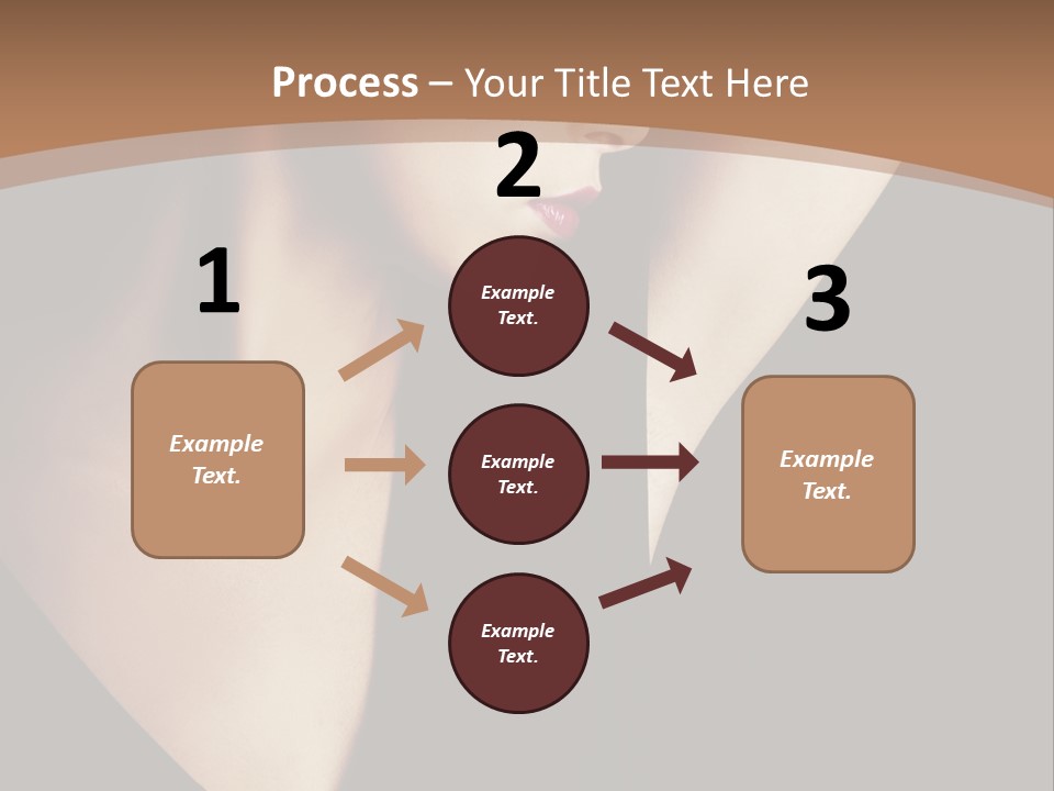 A Woman In A Black Dress Is Holding Her Hair PowerPoint Template