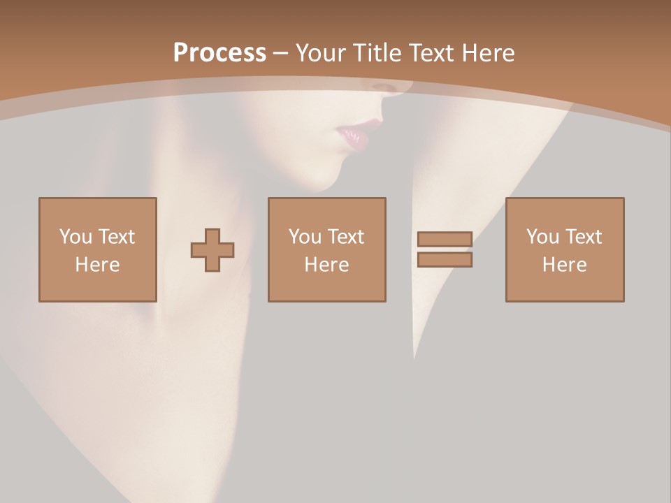 A Woman In A Black Dress Is Holding Her Hair PowerPoint Template