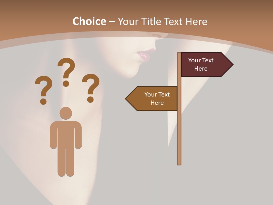 A Woman In A Black Dress Is Holding Her Hair PowerPoint Template