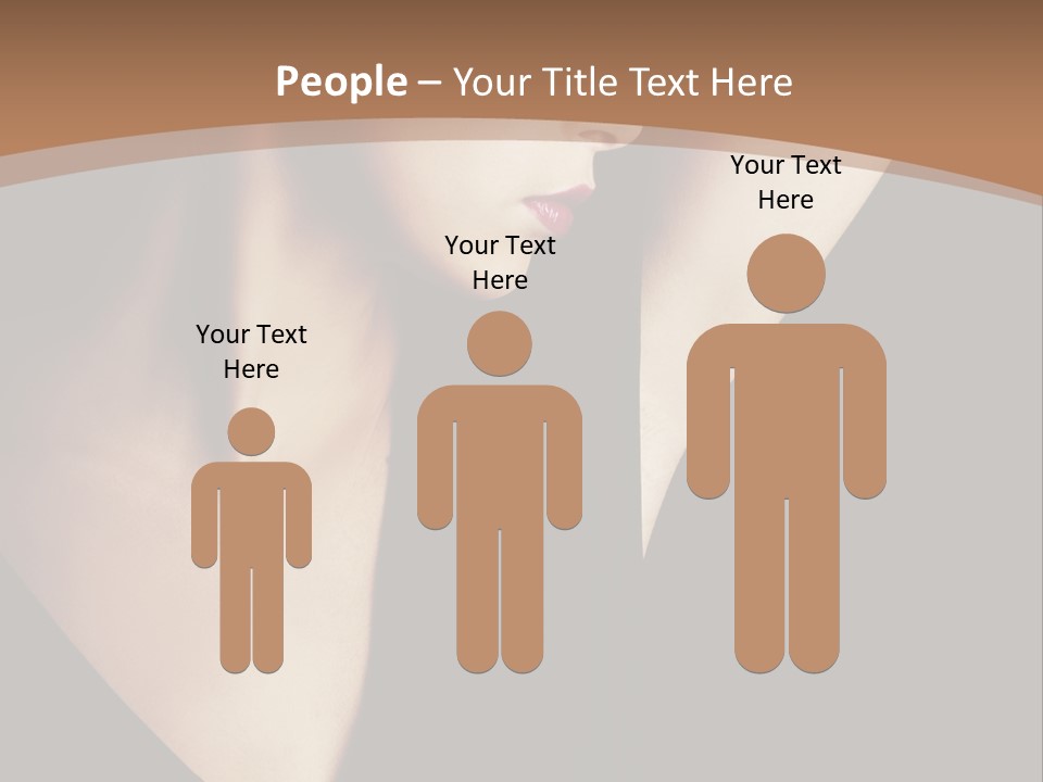 A Woman In A Black Dress Is Holding Her Hair PowerPoint Template