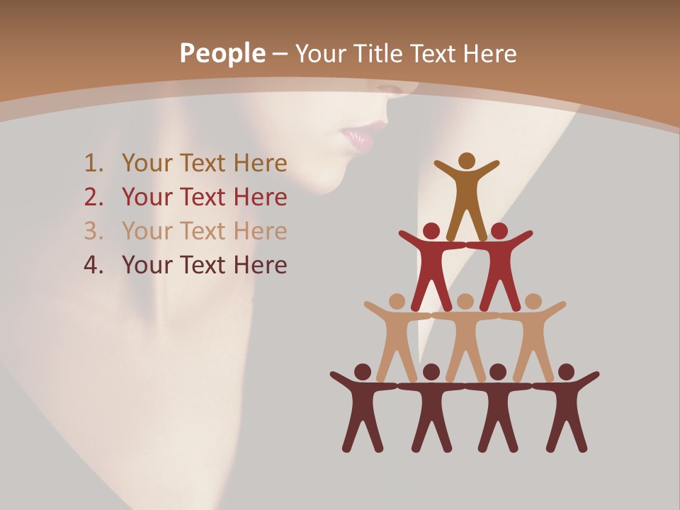 A Woman In A Black Dress Is Holding Her Hair PowerPoint Template