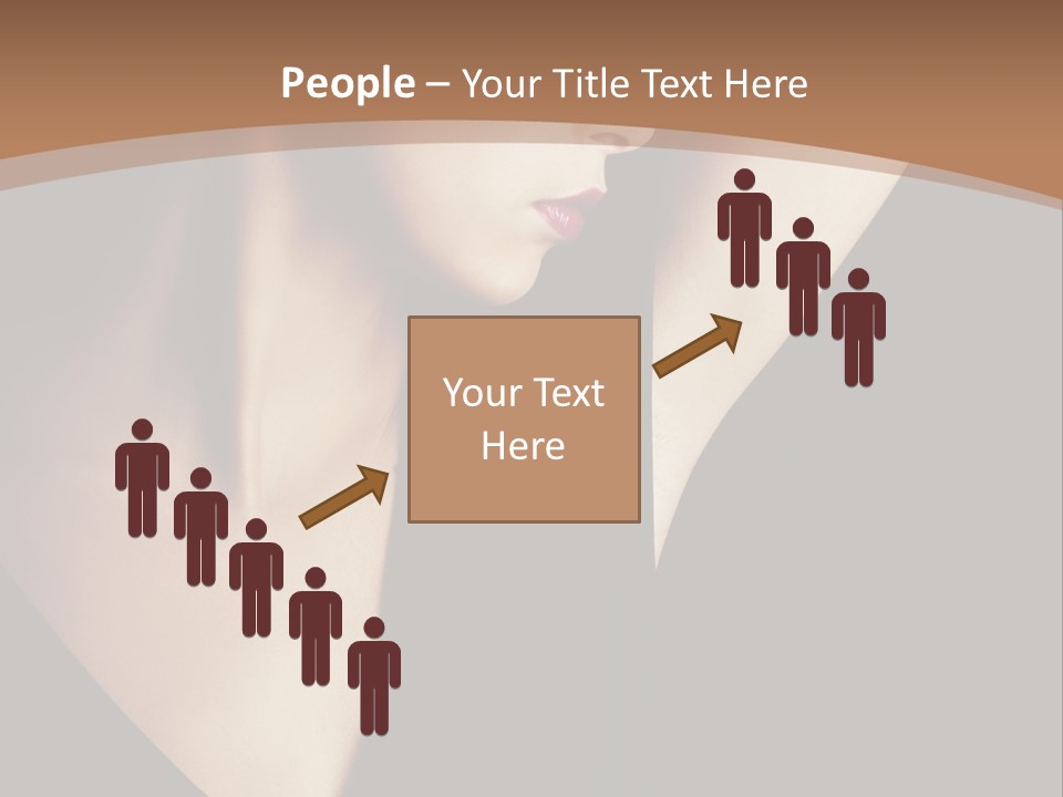 A Woman In A Black Dress Is Holding Her Hair PowerPoint Template