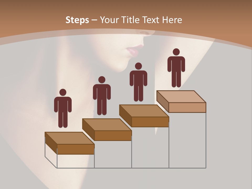 A Woman In A Black Dress Is Holding Her Hair PowerPoint Template