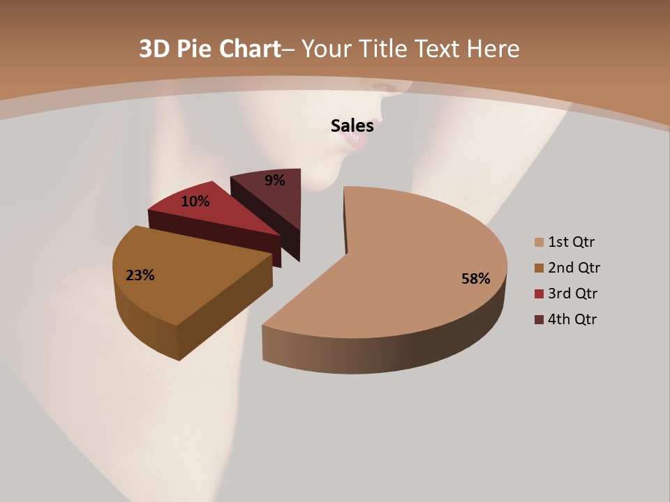 A Woman In A Black Dress Is Holding Her Hair PowerPoint Template