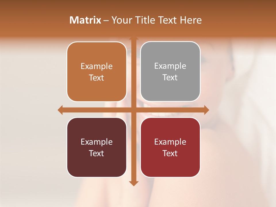 Young Beautiful Girl Applying Cream On Her Cheek PowerPoint Template