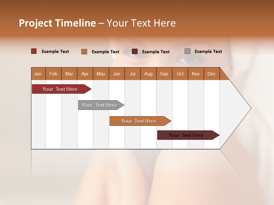 Young Beautiful Girl Applying Cream On Her Cheek PowerPoint Template