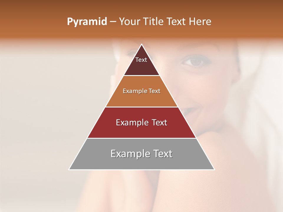 Young Beautiful Girl Applying Cream On Her Cheek PowerPoint Template