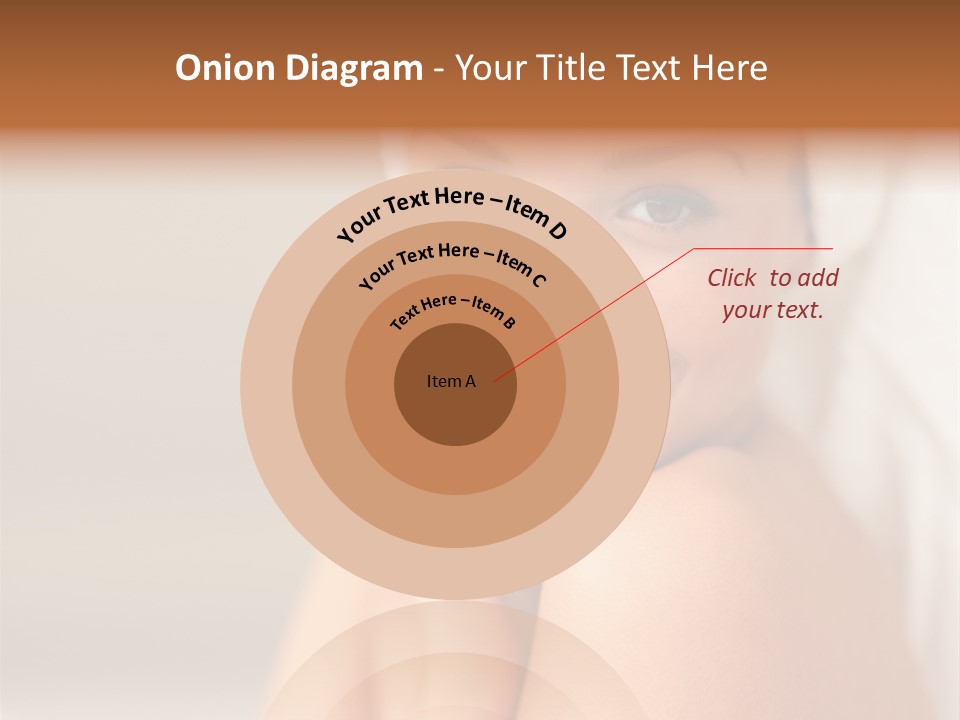 Young Beautiful Girl Applying Cream On Her Cheek PowerPoint Template