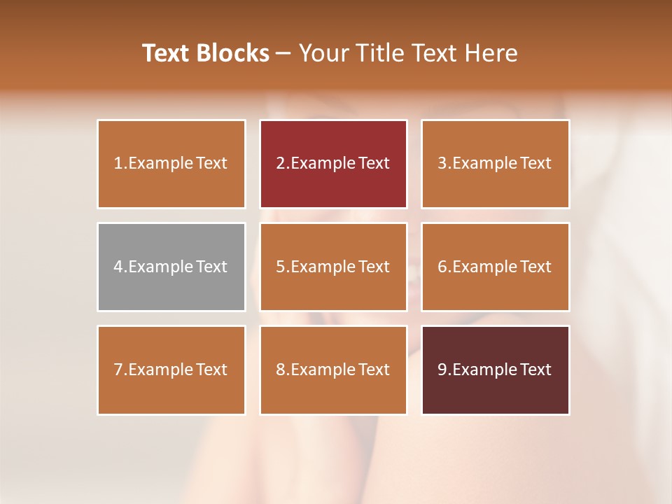 Young Beautiful Girl Applying Cream On Her Cheek PowerPoint Template