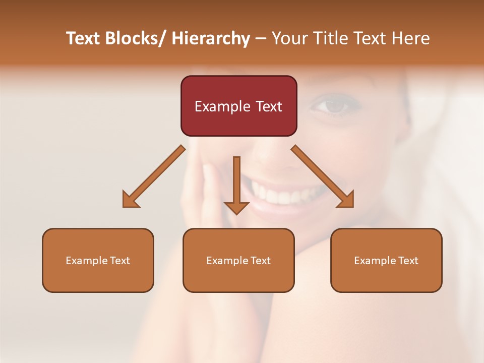 Young Beautiful Girl Applying Cream On Her Cheek PowerPoint Template