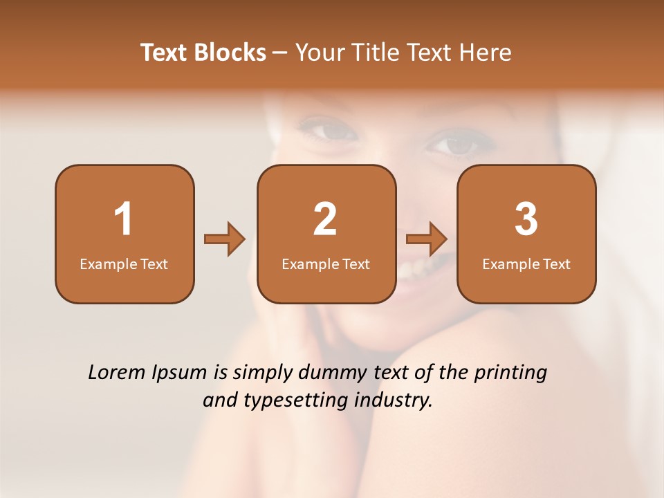 Young Beautiful Girl Applying Cream On Her Cheek PowerPoint Template