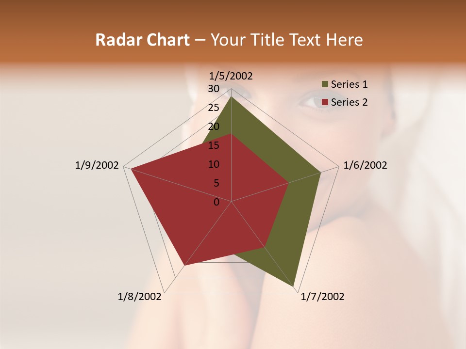 Young Beautiful Girl Applying Cream On Her Cheek PowerPoint Template