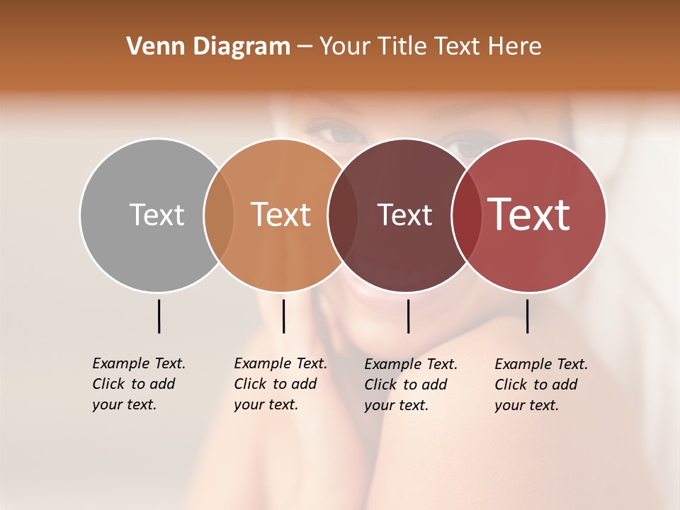 Young Beautiful Girl Applying Cream On Her Cheek PowerPoint Template