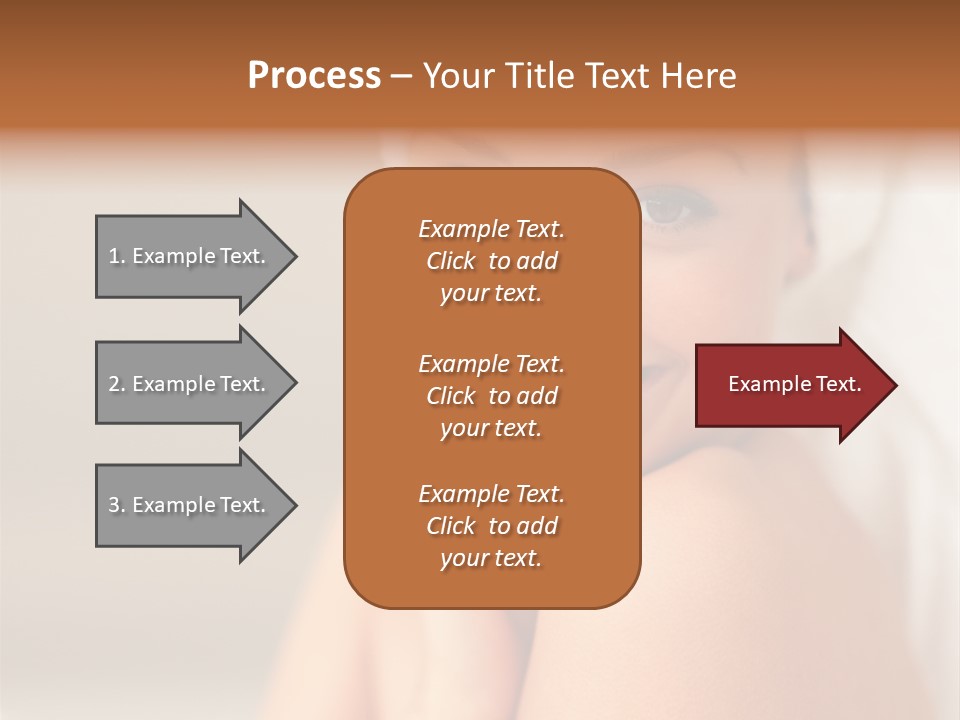 Young Beautiful Girl Applying Cream On Her Cheek PowerPoint Template