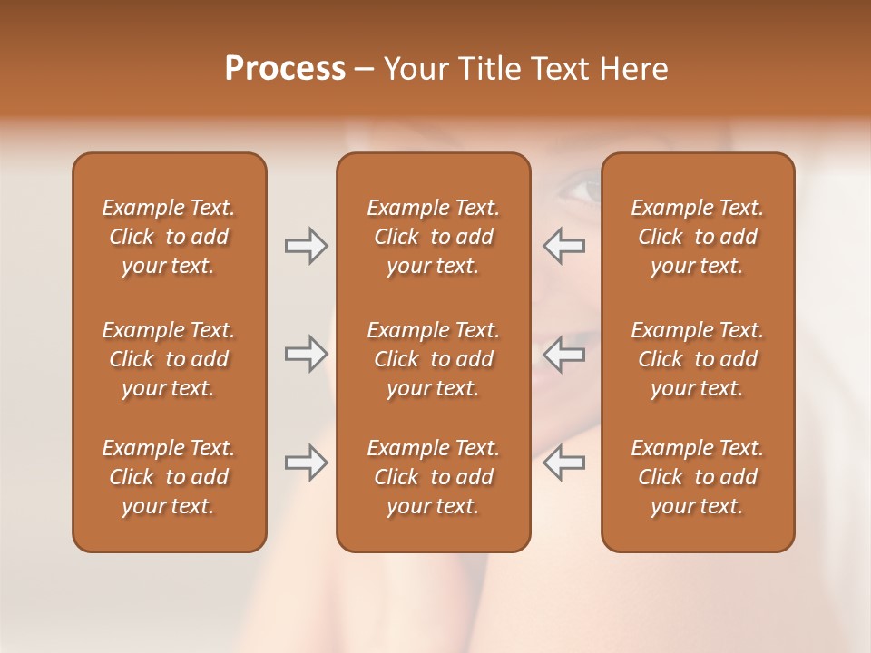 Young Beautiful Girl Applying Cream On Her Cheek PowerPoint Template