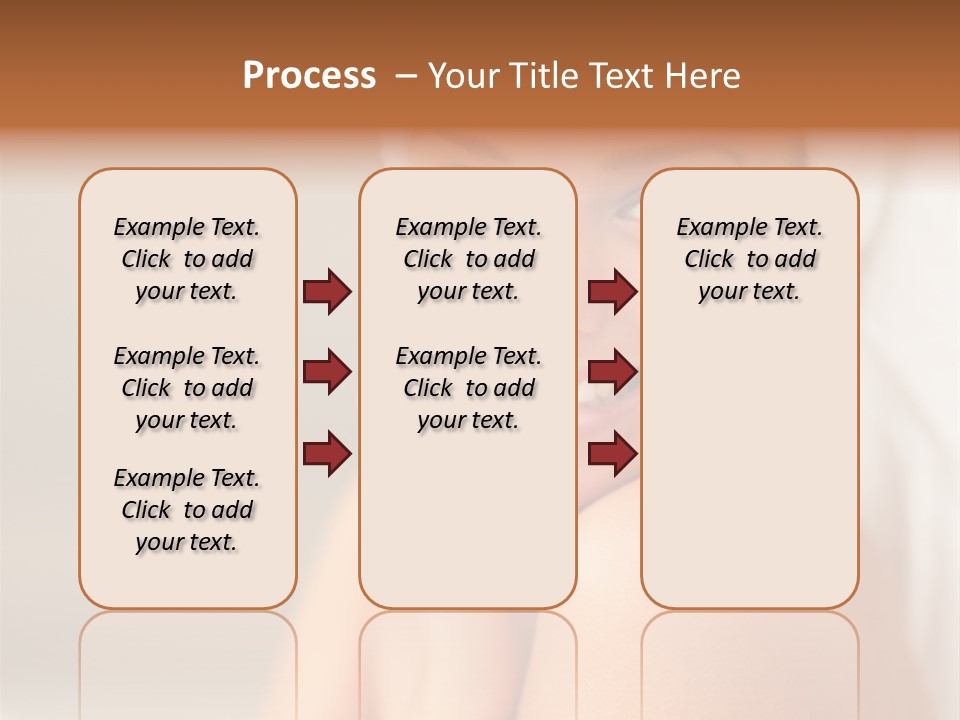 Young Beautiful Girl Applying Cream On Her Cheek PowerPoint Template