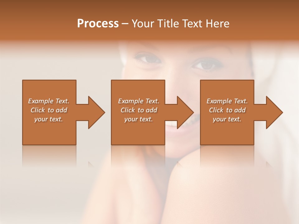 Young Beautiful Girl Applying Cream On Her Cheek PowerPoint Template
