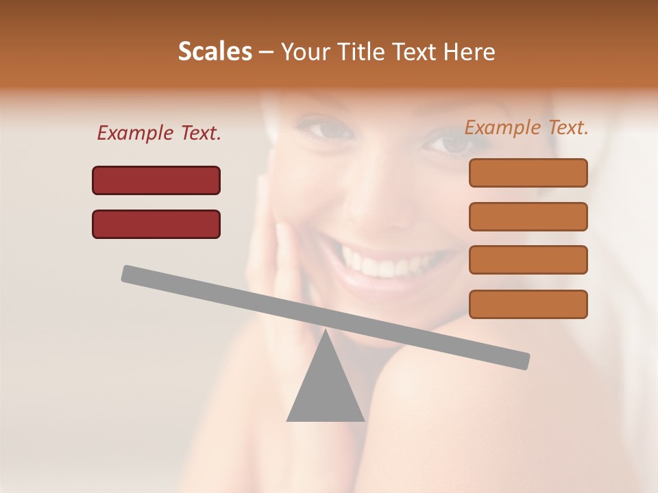 Young Beautiful Girl Applying Cream On Her Cheek PowerPoint Template