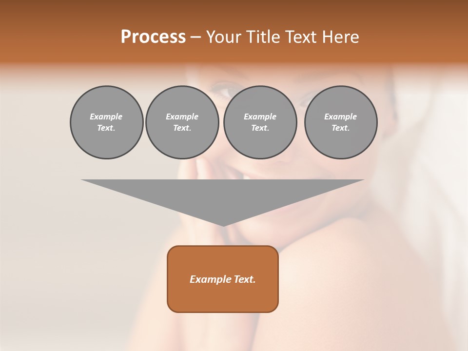 Young Beautiful Girl Applying Cream On Her Cheek PowerPoint Template