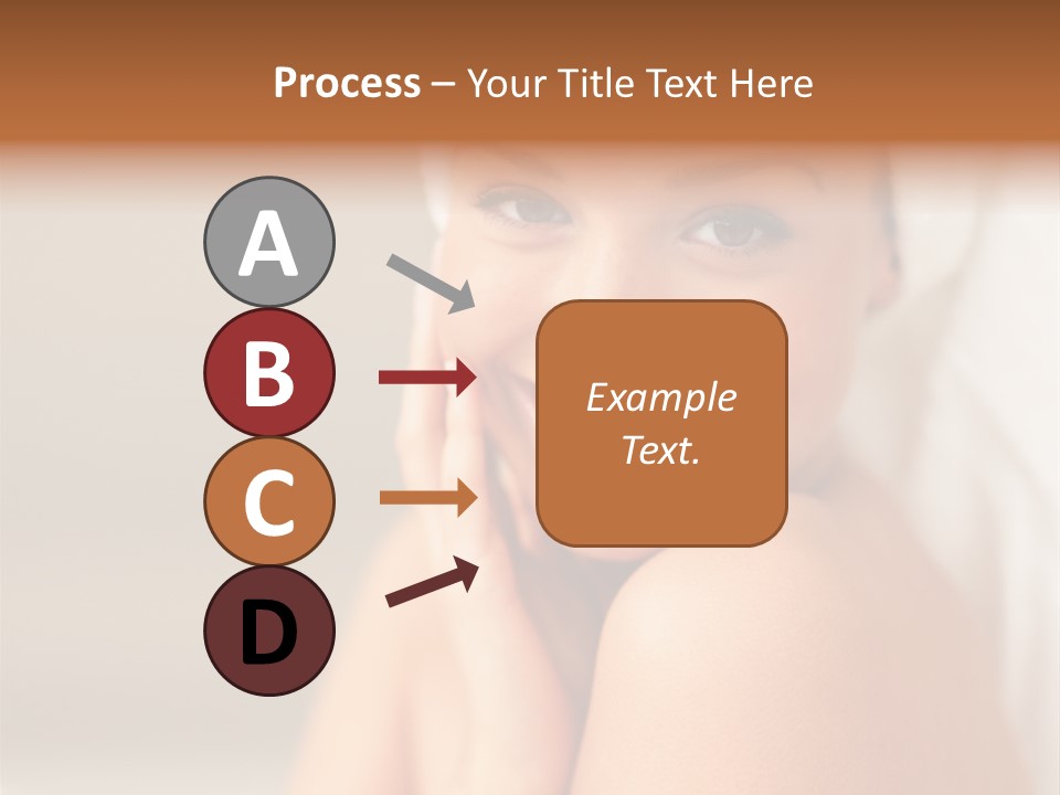 Young Beautiful Girl Applying Cream On Her Cheek PowerPoint Template