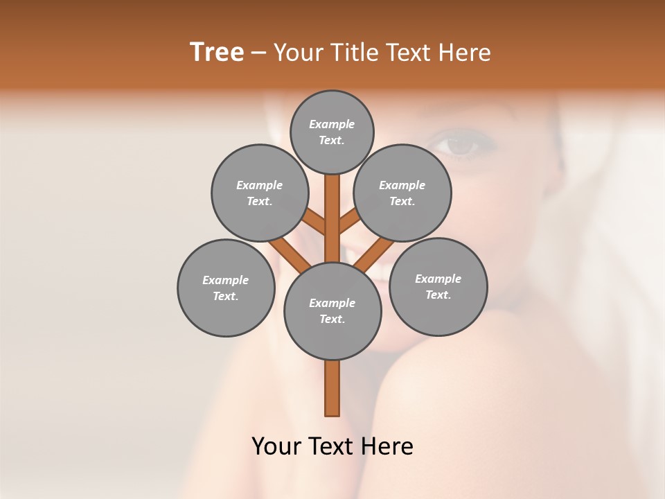 Young Beautiful Girl Applying Cream On Her Cheek PowerPoint Template