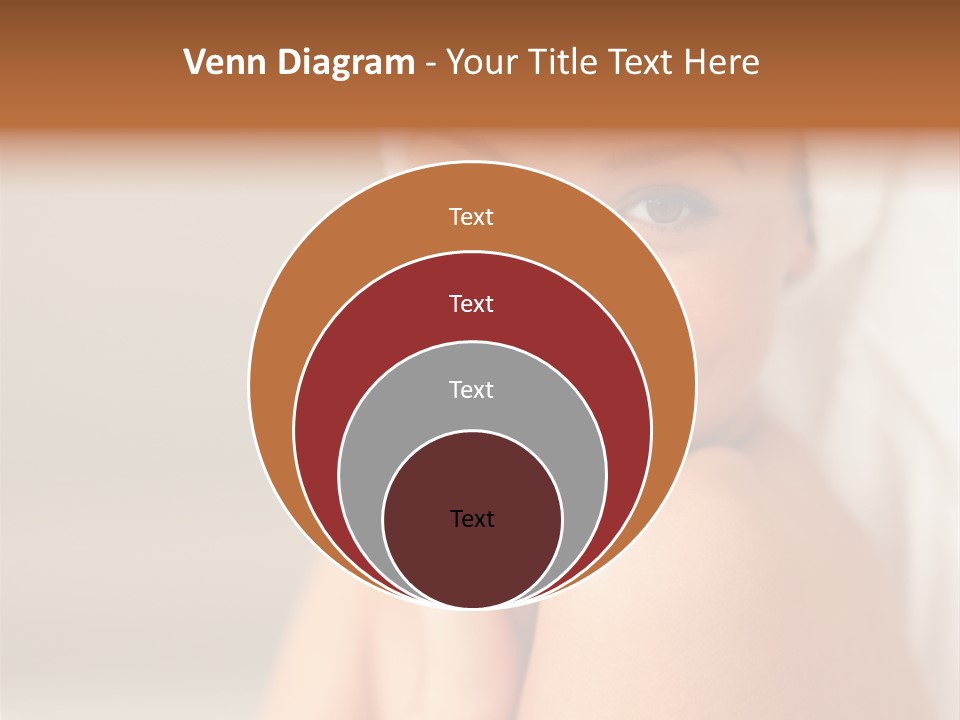 Young Beautiful Girl Applying Cream On Her Cheek PowerPoint Template