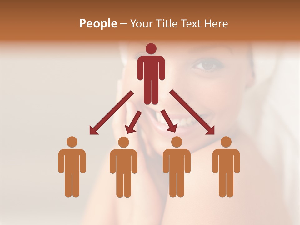 Young Beautiful Girl Applying Cream On Her Cheek PowerPoint Template