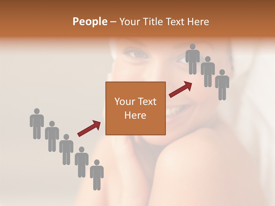 Young Beautiful Girl Applying Cream On Her Cheek PowerPoint Template