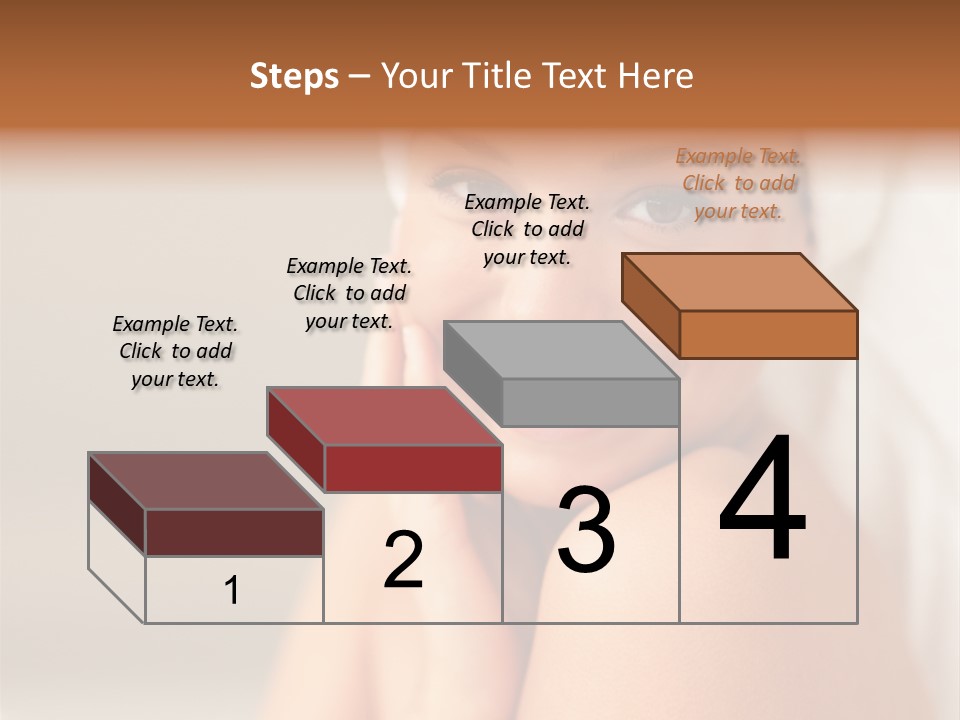 Young Beautiful Girl Applying Cream On Her Cheek PowerPoint Template