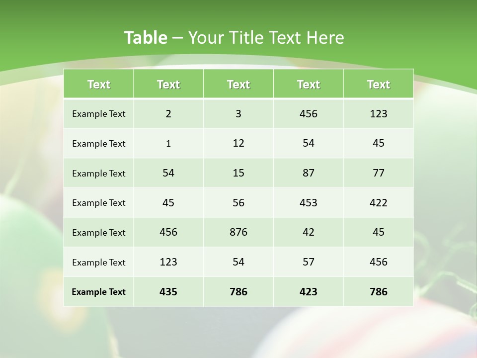 Cheerful Cluster Of Easter Eggs Painted With Rough Strokes - Close Up PowerPoint Template