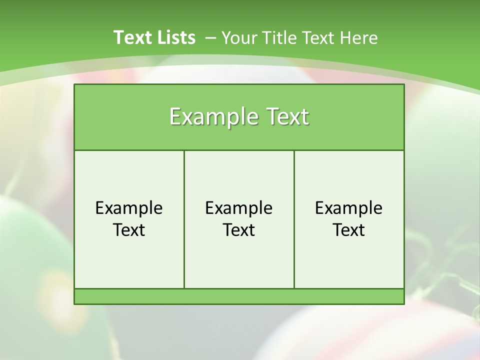 Cheerful Cluster Of Easter Eggs Painted With Rough Strokes - Close Up PowerPoint Template