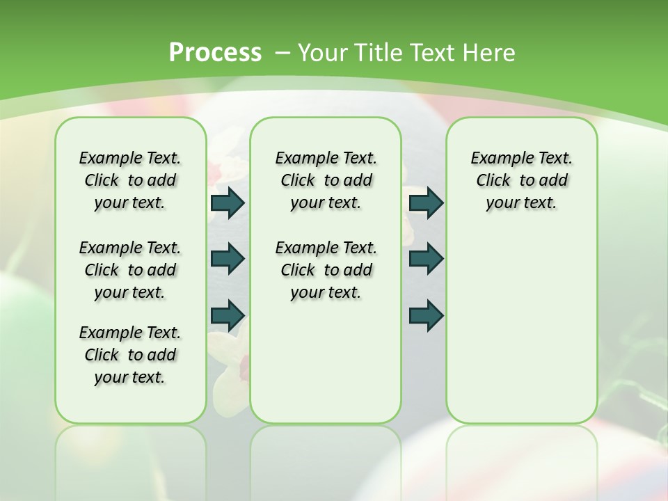 Cheerful Cluster Of Easter Eggs Painted With Rough Strokes - Close Up PowerPoint Template