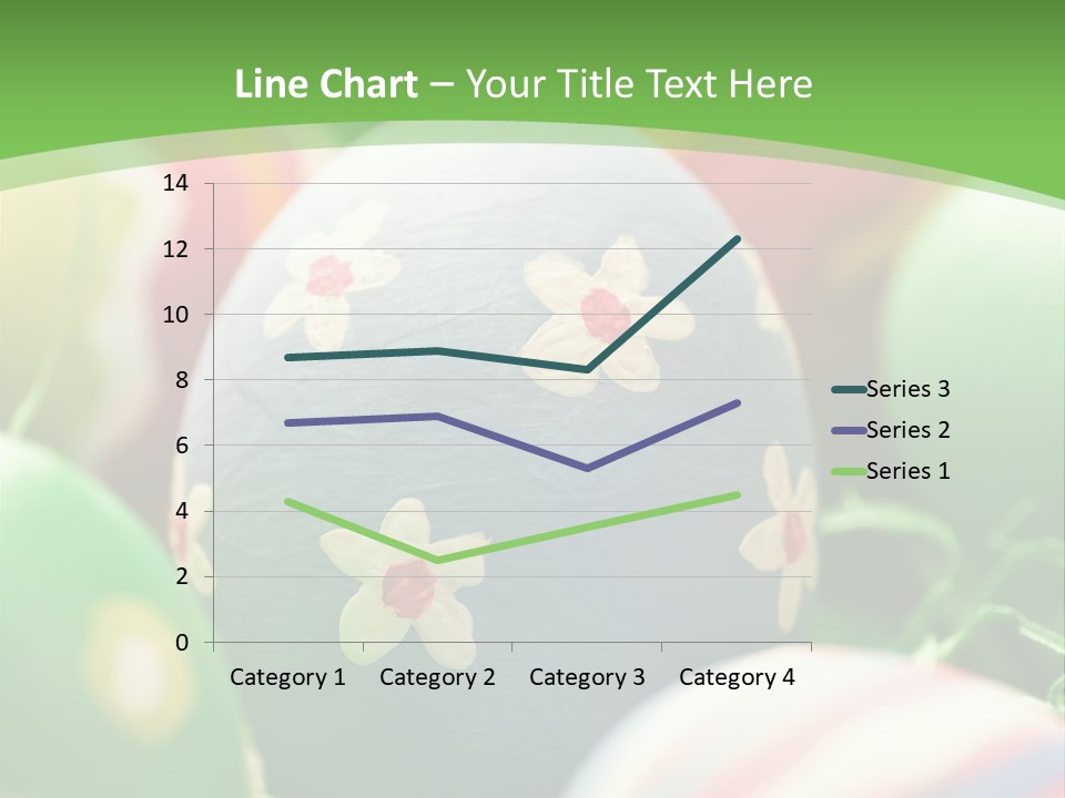 Cheerful Cluster Of Easter Eggs Painted With Rough Strokes - Close Up PowerPoint Template