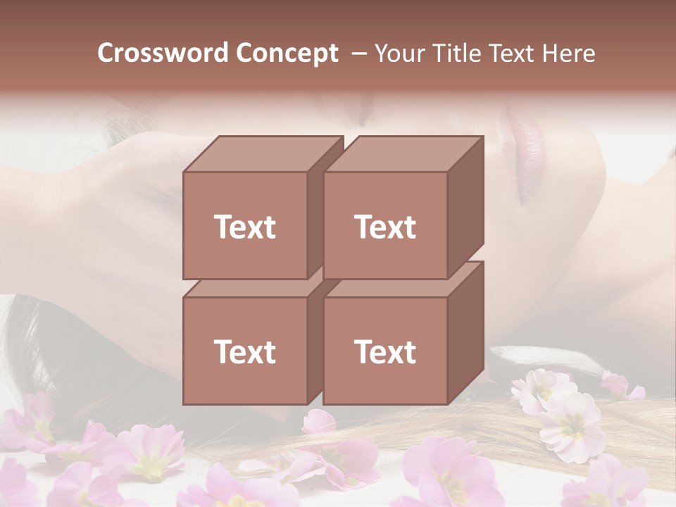 A Woman Getting A Facial Massage From A Professional Massager PowerPoint Template