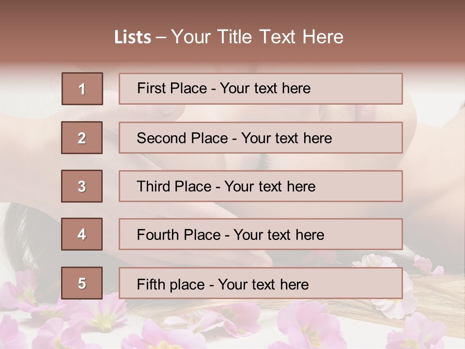A Woman Getting A Facial Massage From A Professional Massager PowerPoint Template