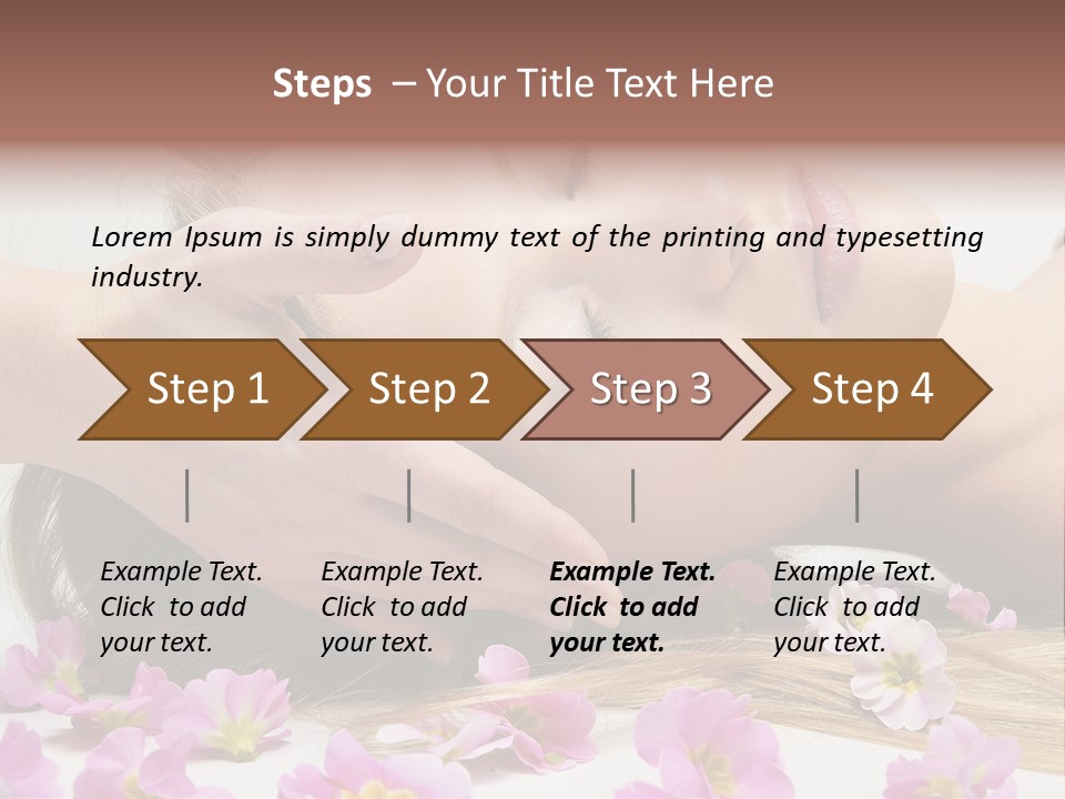A Woman Getting A Facial Massage From A Professional Massager PowerPoint Template