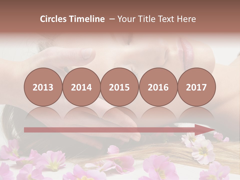 A Woman Getting A Facial Massage From A Professional Massager PowerPoint Template