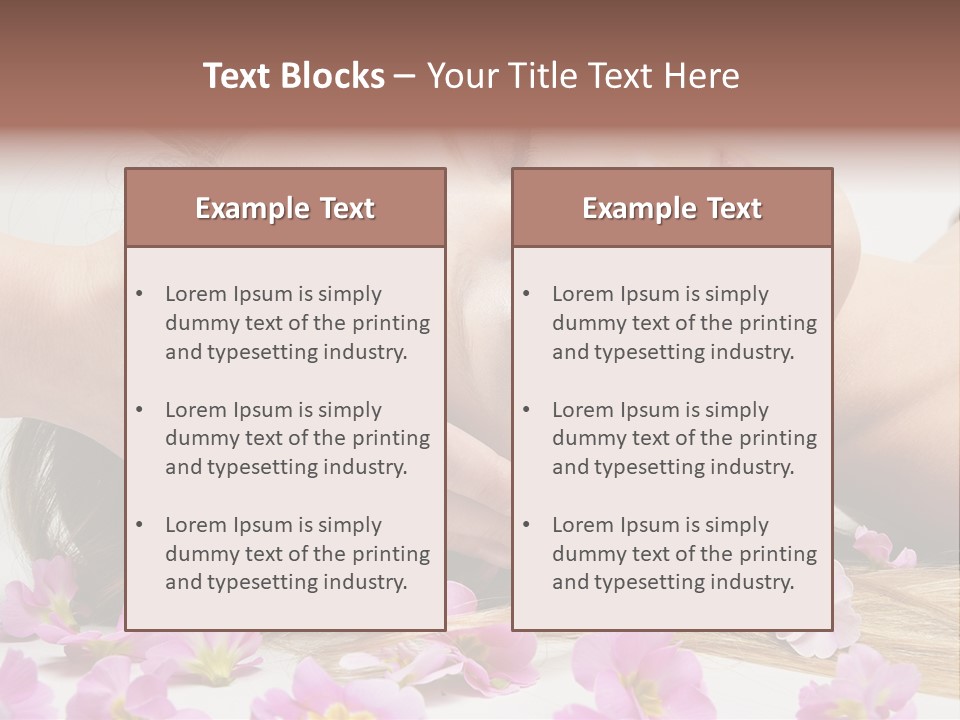A Woman Getting A Facial Massage From A Professional Massager PowerPoint Template