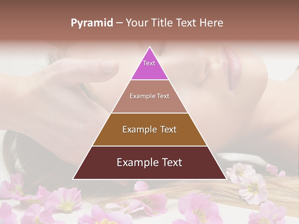 A Woman Getting A Facial Massage From A Professional Massager PowerPoint Template