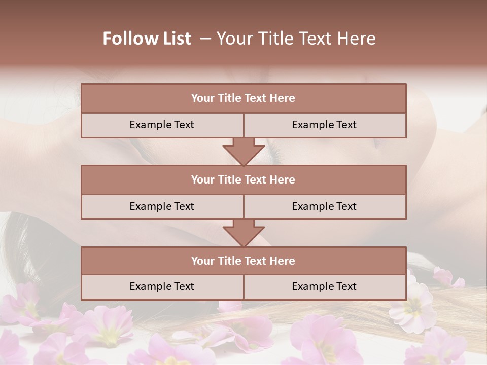 A Woman Getting A Facial Massage From A Professional Massager PowerPoint Template